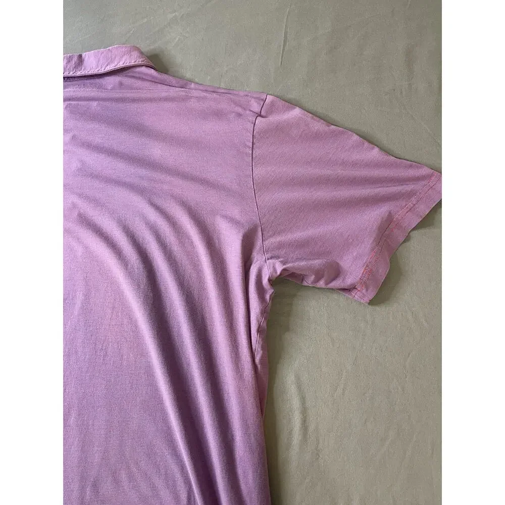 Peter Millar Seaside Wash Polo Shirt Purple Men’s XL Pocket Excellent Cond